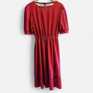 Vintage Red Day Dress